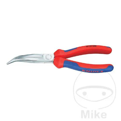 Pince à bec fin coudée demi-ronde 200 mm Knipex 26 25 200