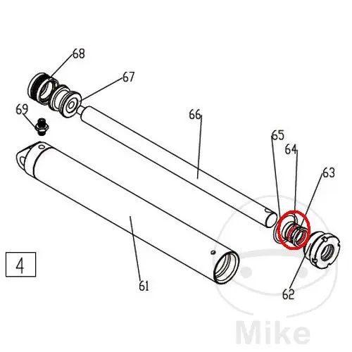 HEBE JMP hydraulische pakking — zicht 2