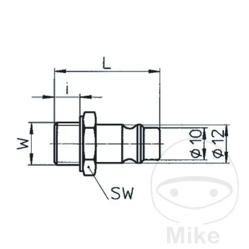 EWO Raccord nippel extérieur 1/4 — pohled 2