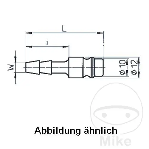 EWO LW 6 mm 스틸 니플 플러그