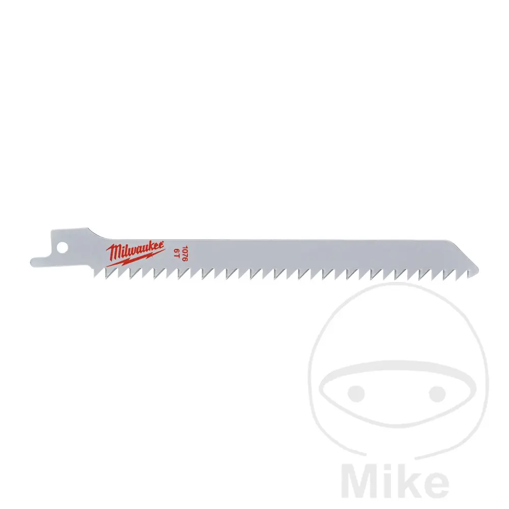 Sabelzaagblad Milwaukee 150 x 4,2 mm snijdt flexibel hout plastic