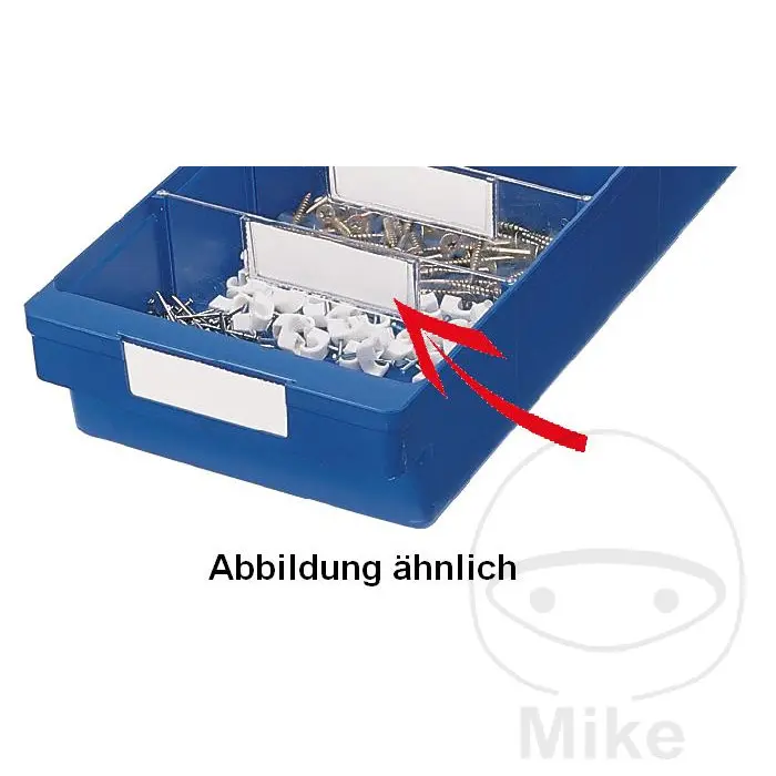 Étiquette pour boîte de rangement PACK = 16STCK pour un boîtier de 93MM