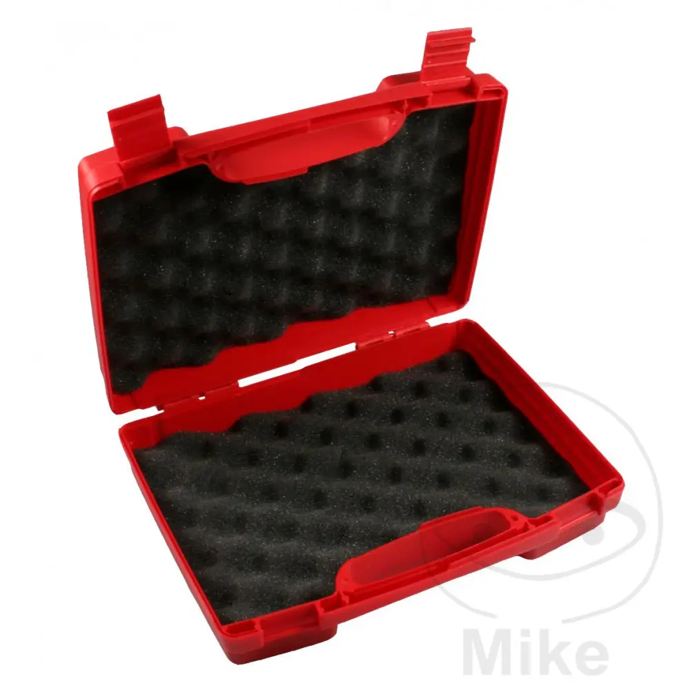 プラスチックケース Busching 260x210x76 mm 赤 インサート付き