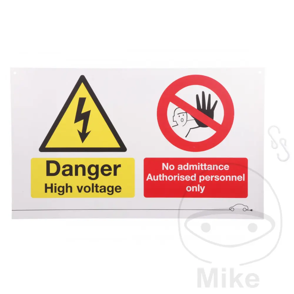 Panneau de signalisation haute tension Pas d'accès HBT
