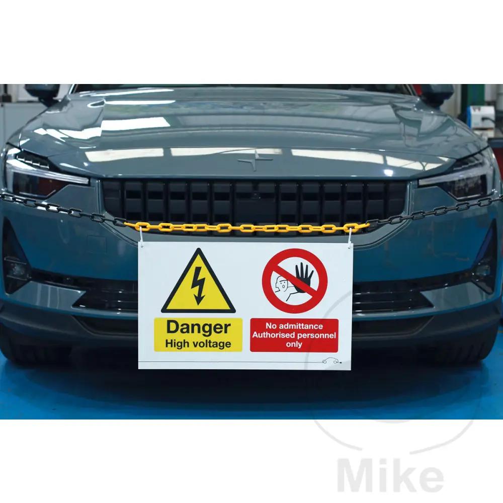 ہائی وولٹیج "No Entry" HBT وارننگ سائن بورڈ — 3 ویو