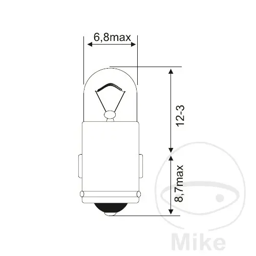 Lampe 6V 1,2W JMP BA7S (10er Pack)