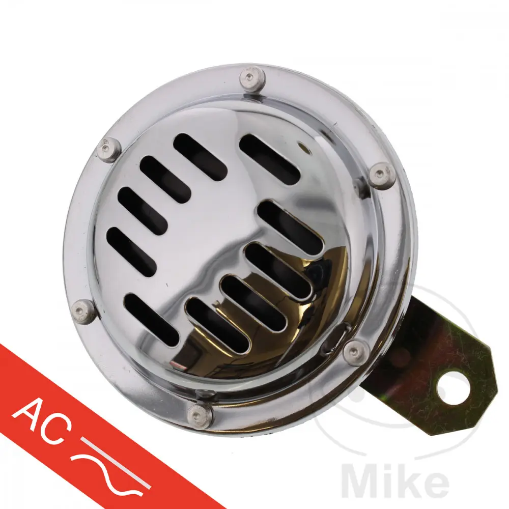 Motorradhupe 100 mm JMP 12V AC chrom