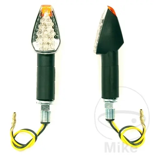 JMP Arrow2 LED 방향지시등 (긴 타입, 흰색 유리, 블랙 하우징)