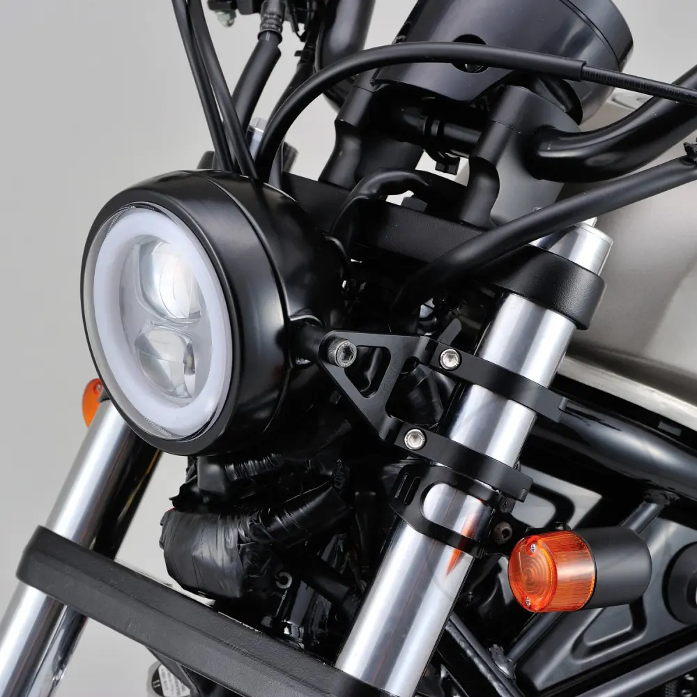 Daytona ヘッドライトブラケット 41mm ブラックアルミニウム — 第2ビュー