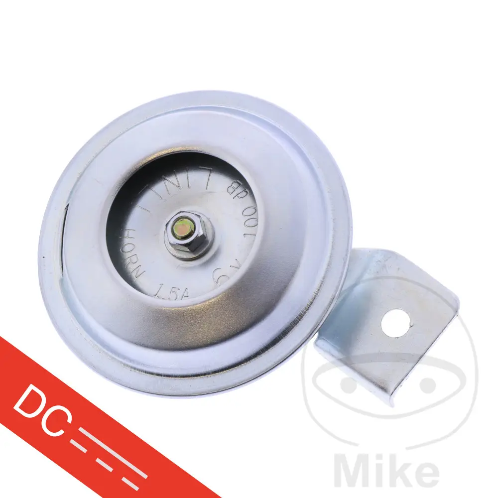 Klaxon moto 6V 70 mm argent JMP