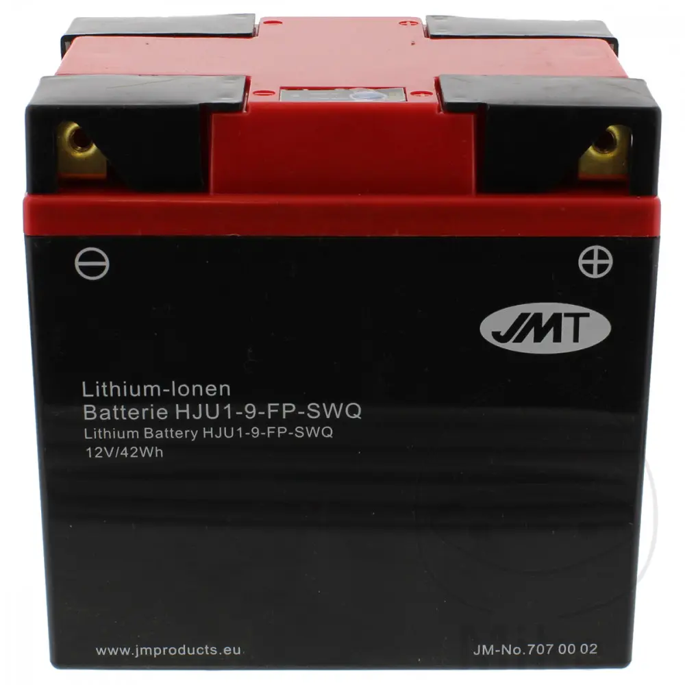 JMT HJU1-9-FP Lithium-ion batteri med tænd/sluk-kontakt