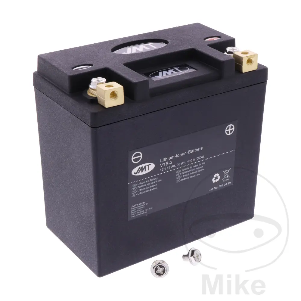 JMT Lithium-ion VTB-3 V-Twin موٹر سائیکل بیٹری