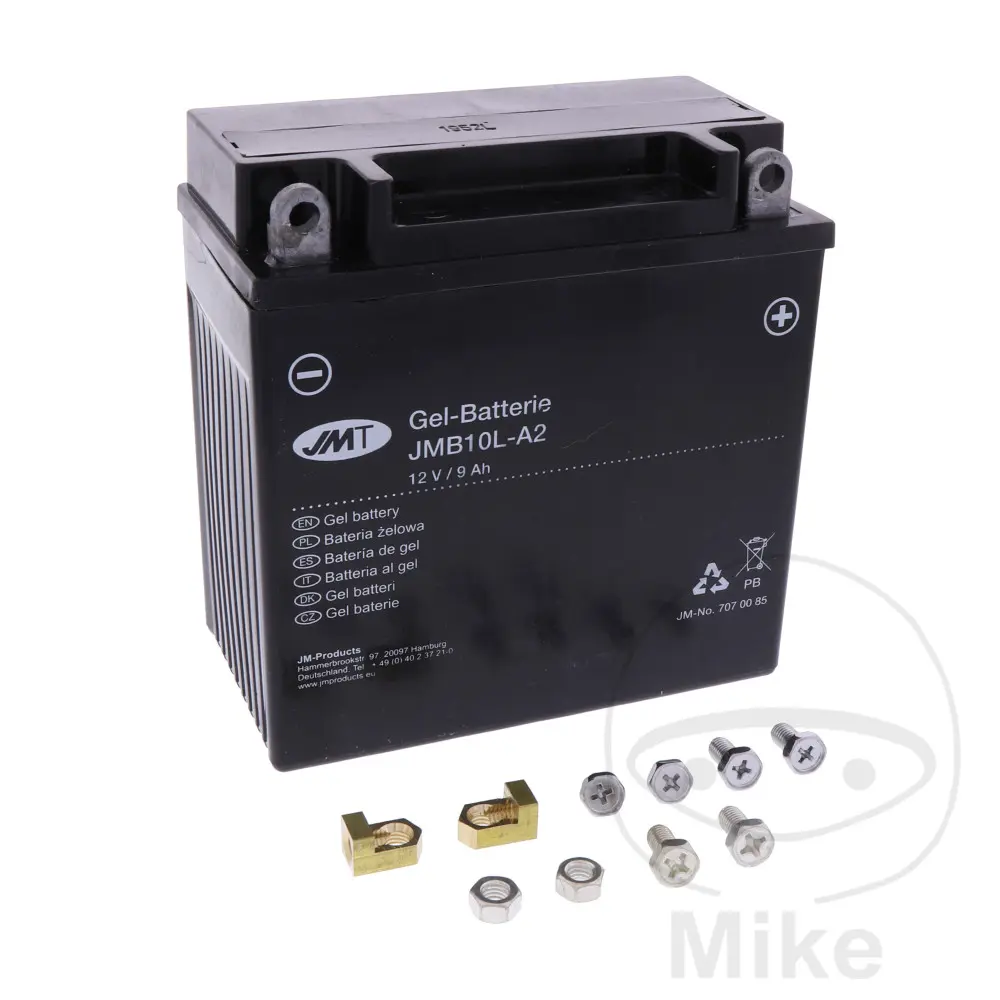 Motorcycle Battery YB10L-A2 Gel JMT Yuasa