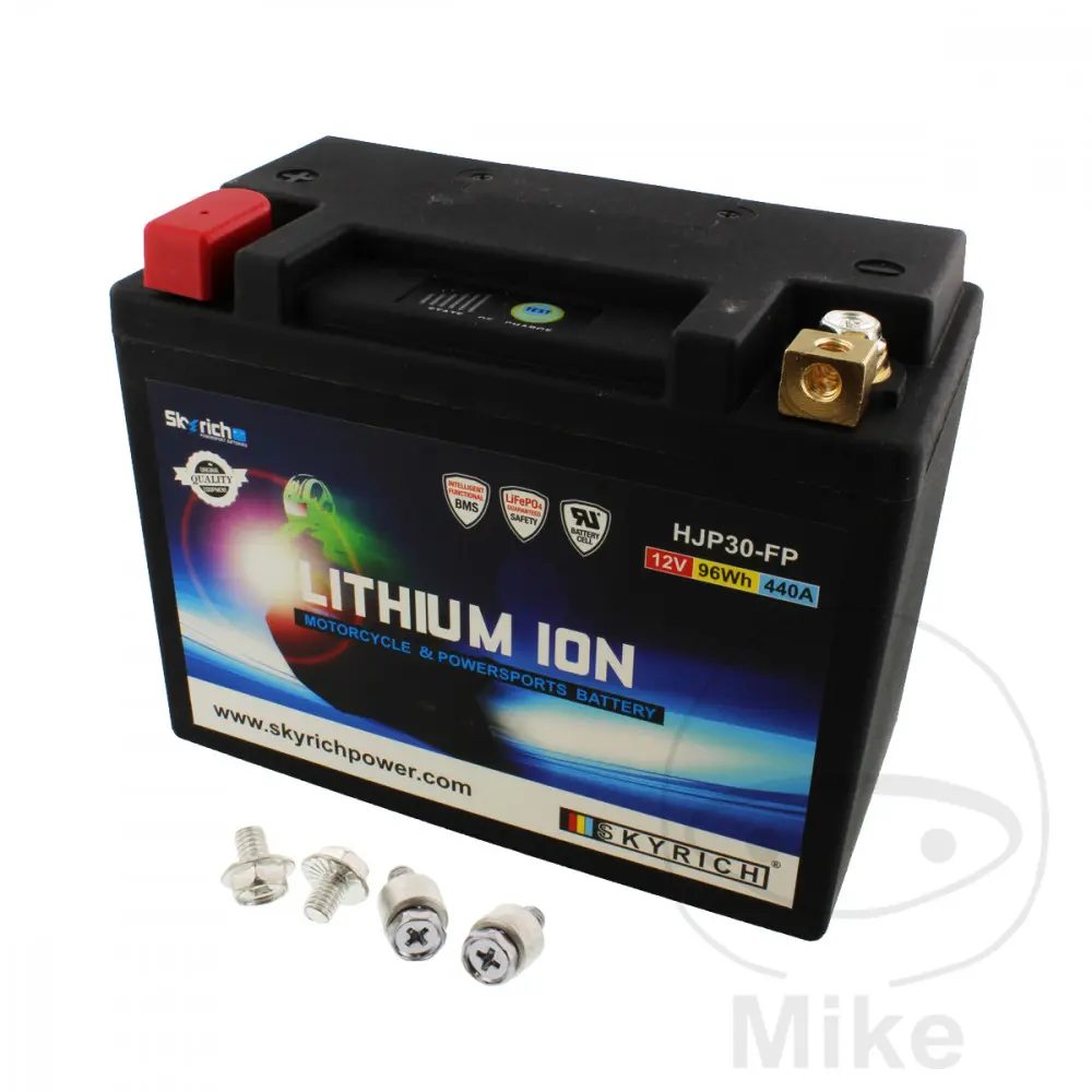 LTM30 JMT Lithium-ion Motorcykelbatteri med displaybeskyttelse — Batterier