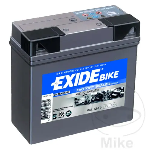 Motorradbatterie Gel 12V 19Ah Exide