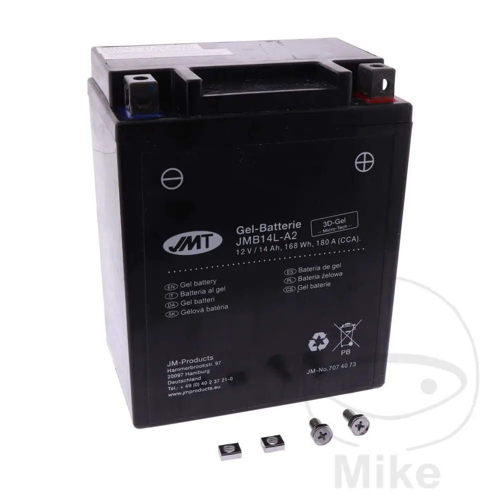 MC-batteri YB14L-A2 Gel JMT Yuasa