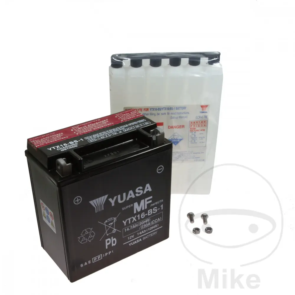Baterie Yuasa YTX16-BS-1 AGM fără întreținere