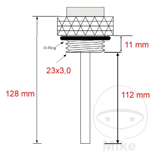 JMP M 23x3.0 mm 机油温度指示器 — 第 3 视图