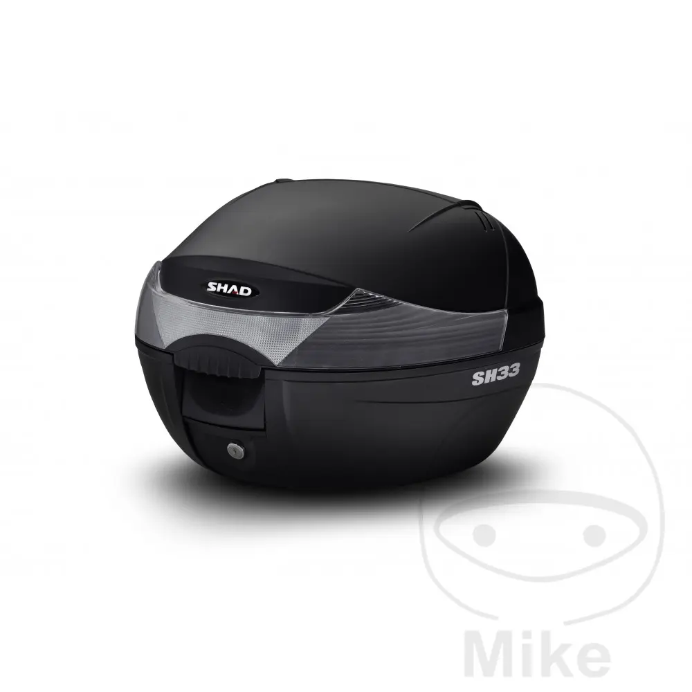 Topcase Shad SH33 schwarz 33L mit Trägerplatte für Scooter-Maxiscooter (Fassungsvermögen 1 Integralhelm + Zubehör) (l43xh31xp42cm) (D0B33200) — Ansicht 3
