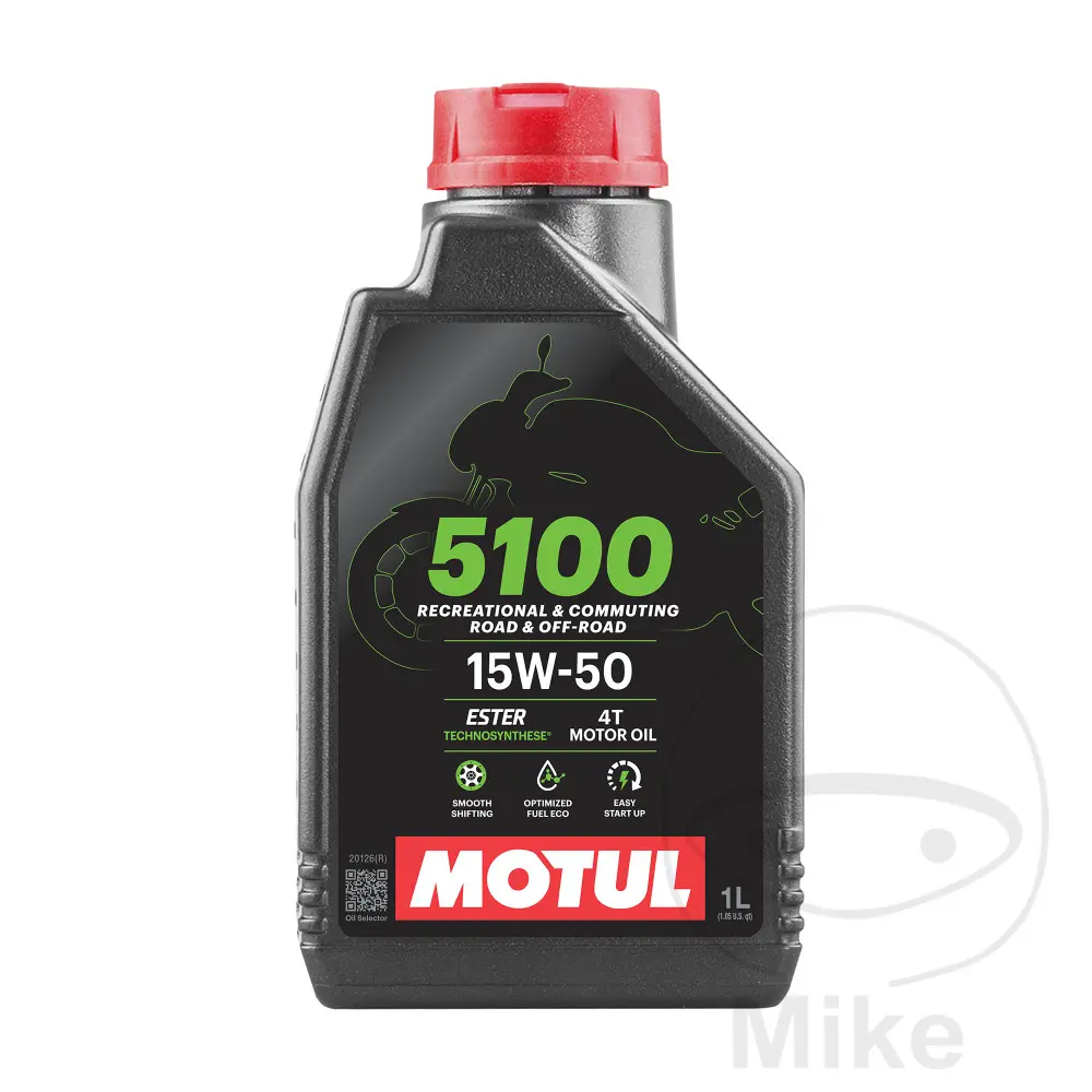 Huile moteur 15W50 4T Motul HC-Synthèse 5100 1 litre
