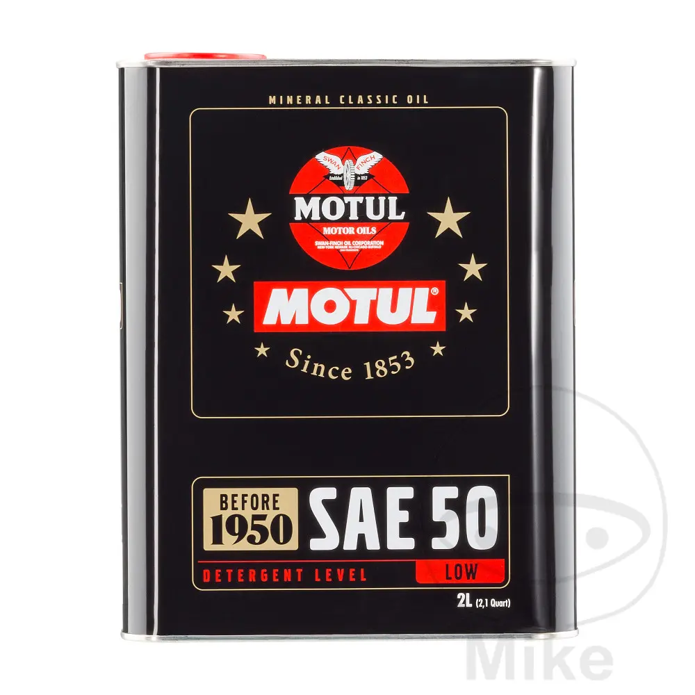زيت محرك Motul Classic 50W 4T معدني 2 لتر