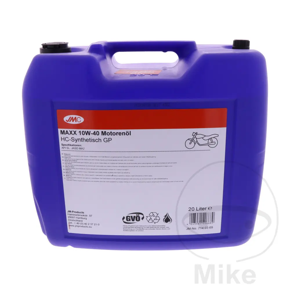 زيت محرك JMC 10W40 4T HC-اصطناعي 20 لتر