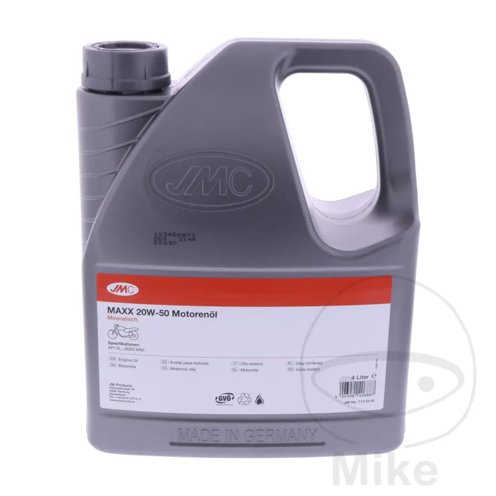 زيت محرك 20W50 4T 4 لتر JMC Maxx معدني