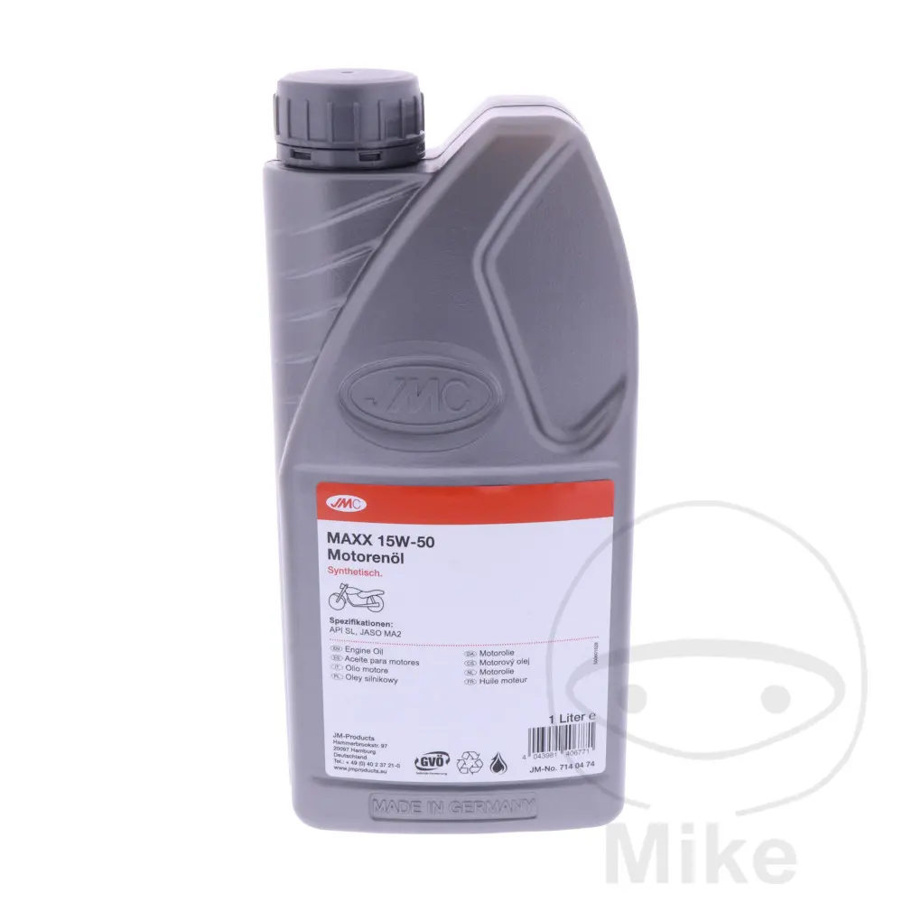 Motoröl JMC Maxx 15W50 4T synthetisch 1 Liter
