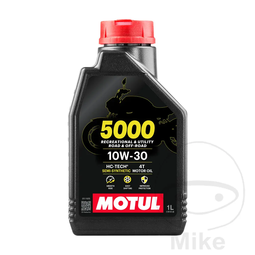 Motul 10W30 4T Synthetisches Motoröl 5000 - 1 Liter