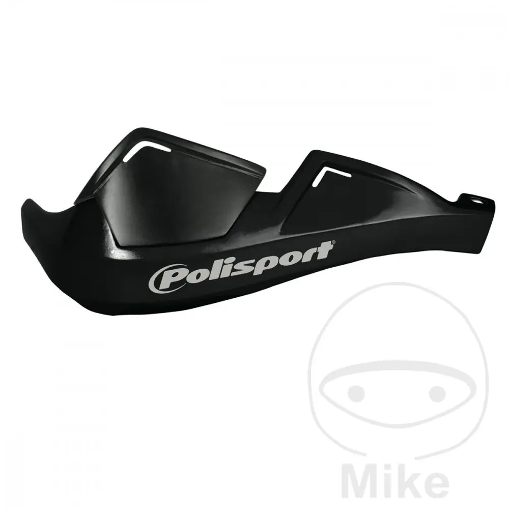 Protège-main moto Polisport Evolution Intégral fermé noir - Fixation universelle 22 mm