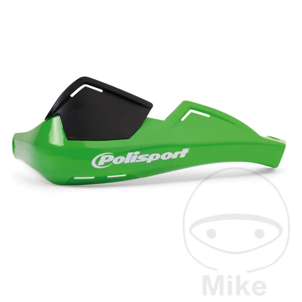 Polisport S-Dual Handschutz weiß-schwarz geschlossene Version (Befestigung inklusive)