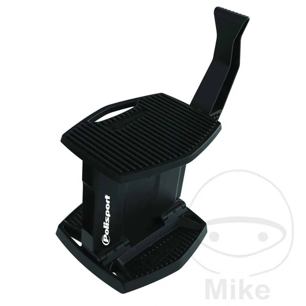 Polisport Trépied-lève-béquille moto cross pliable avec fonction levage noir (330 x 260 mm)