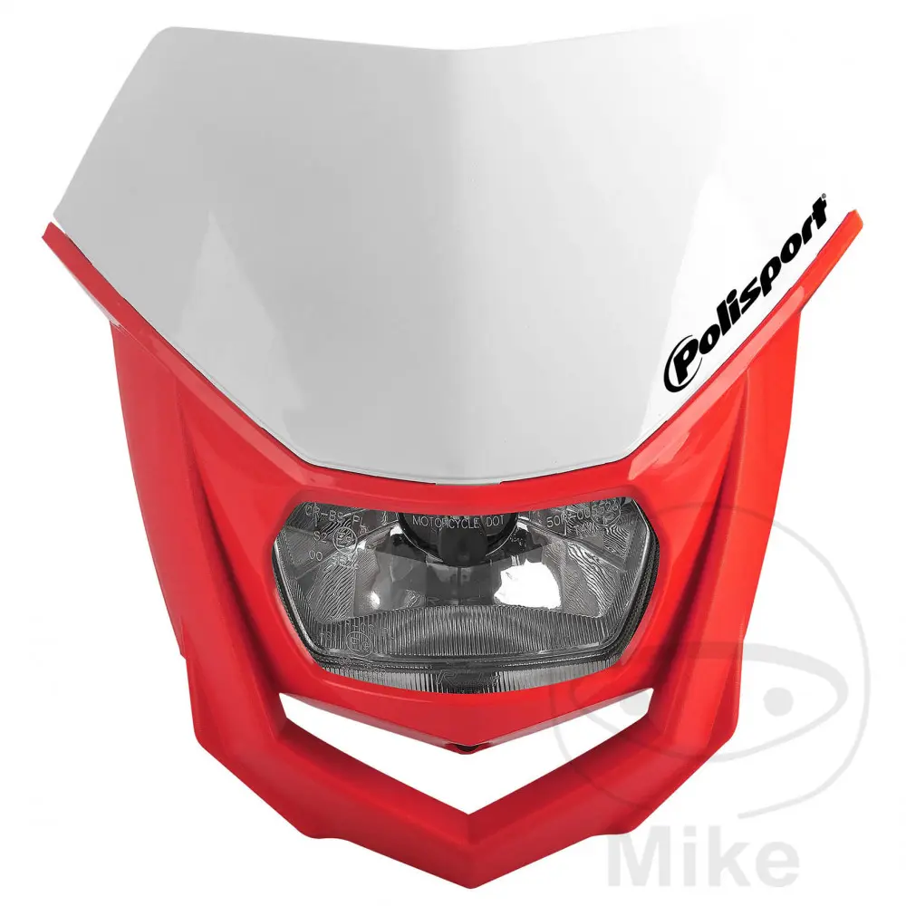 Halogeengevelplaat wit/rood Polisport