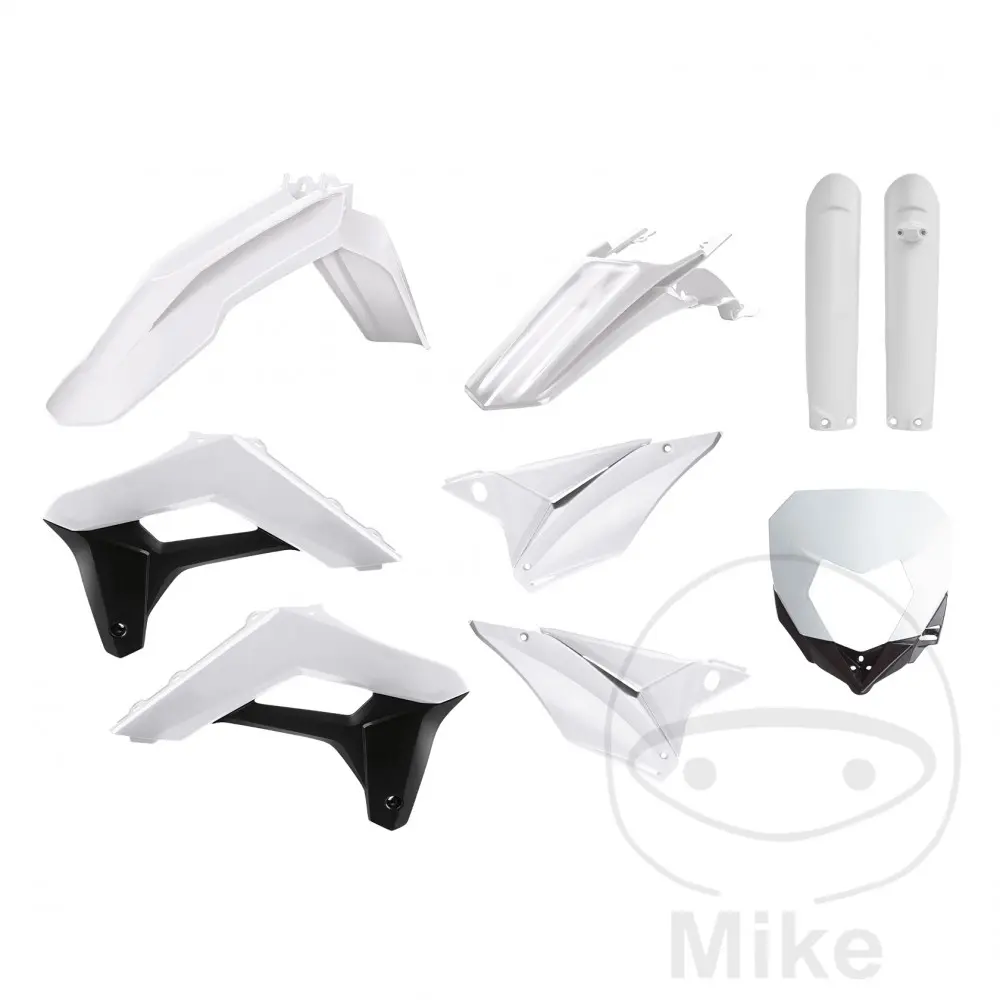 Kit completo de plástico branco Polisport