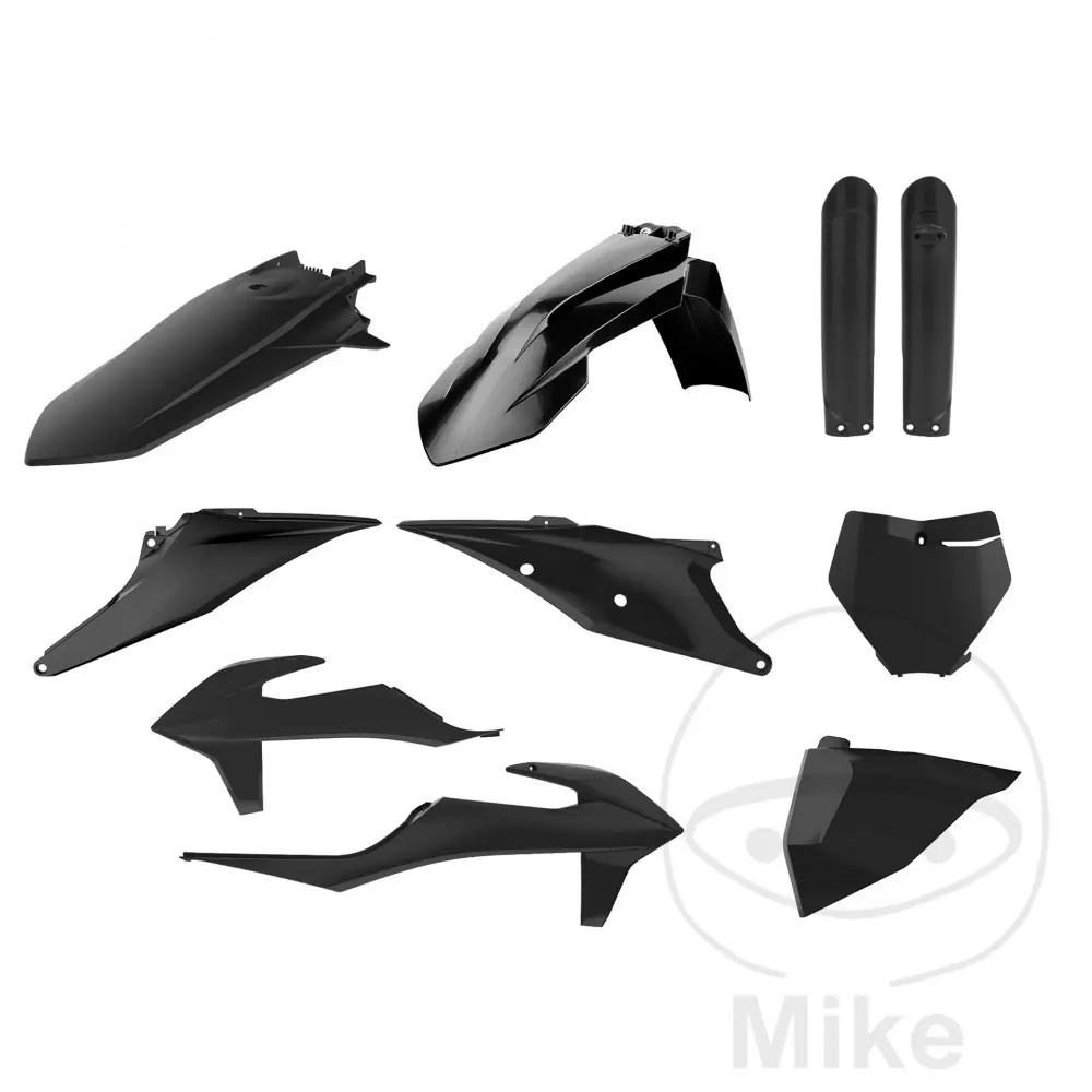 Polisport volledig zwart kit