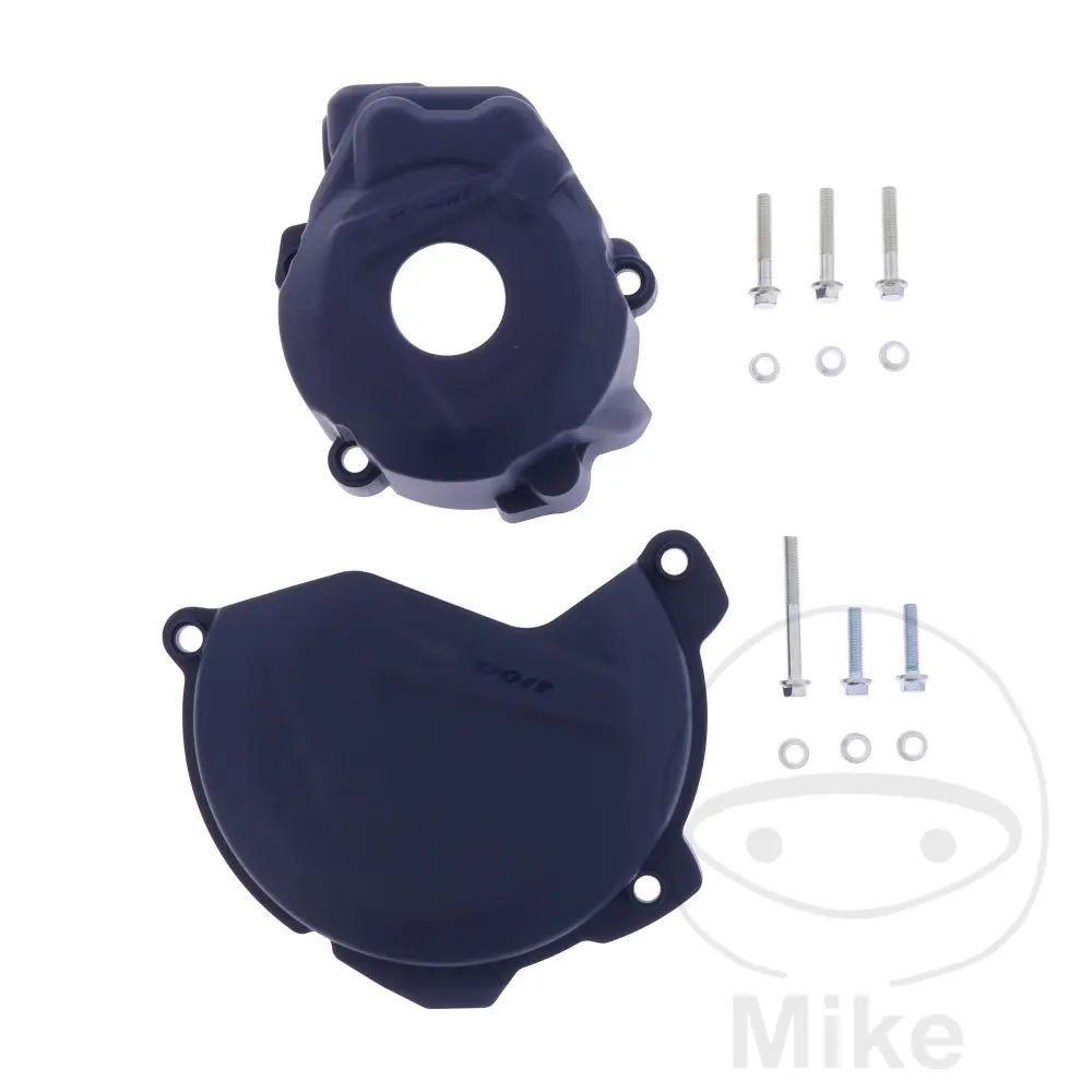 Kit Protection Carter Allumage Bleu Polisport