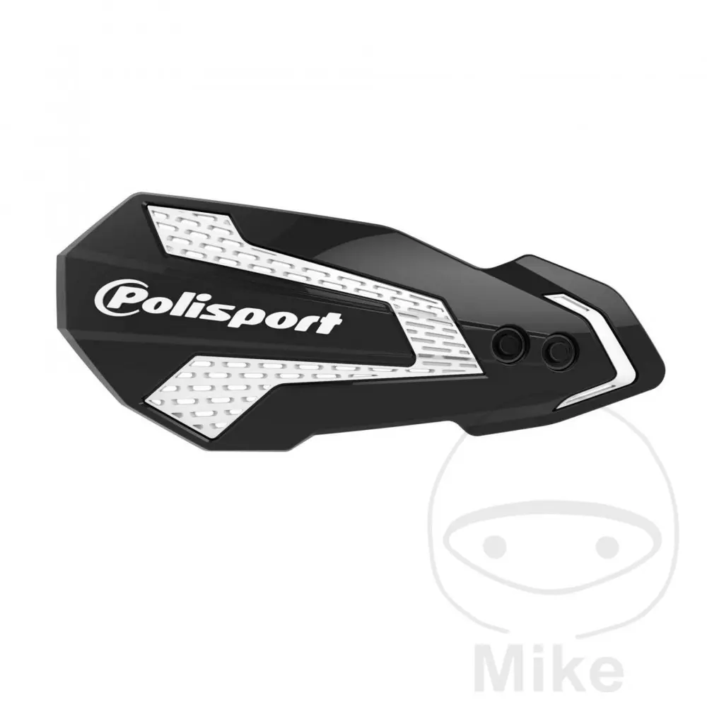 Protège-main moto MX Flow Kawasaki KX-F 250/450 2008-2018 noir-blanc Polisport