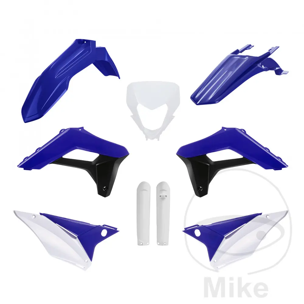 Verkleidungssatz Polisport 9-teilig Sherco 125/250/300/450/500 SE-R / SEF-R 2024 blau-weiß-schwarz
