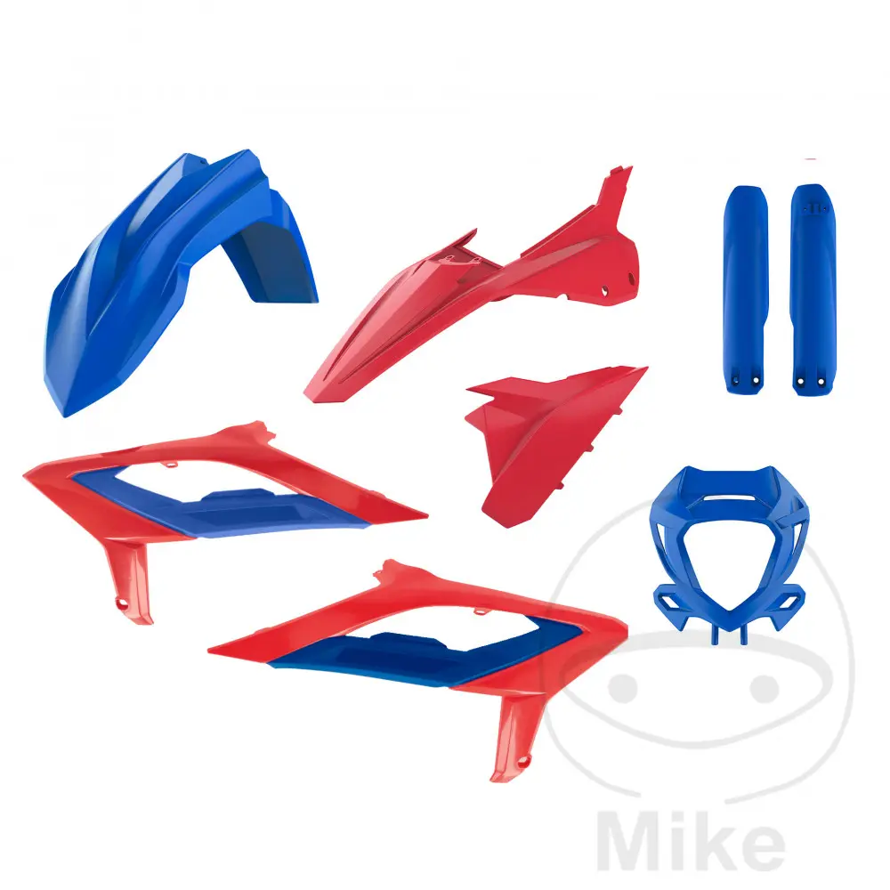 Σετ καραπλάστων Polisport Beta RR 125 200 250 300 350 390 430 480 2T 4T 2023+ μπλε κόκκινο