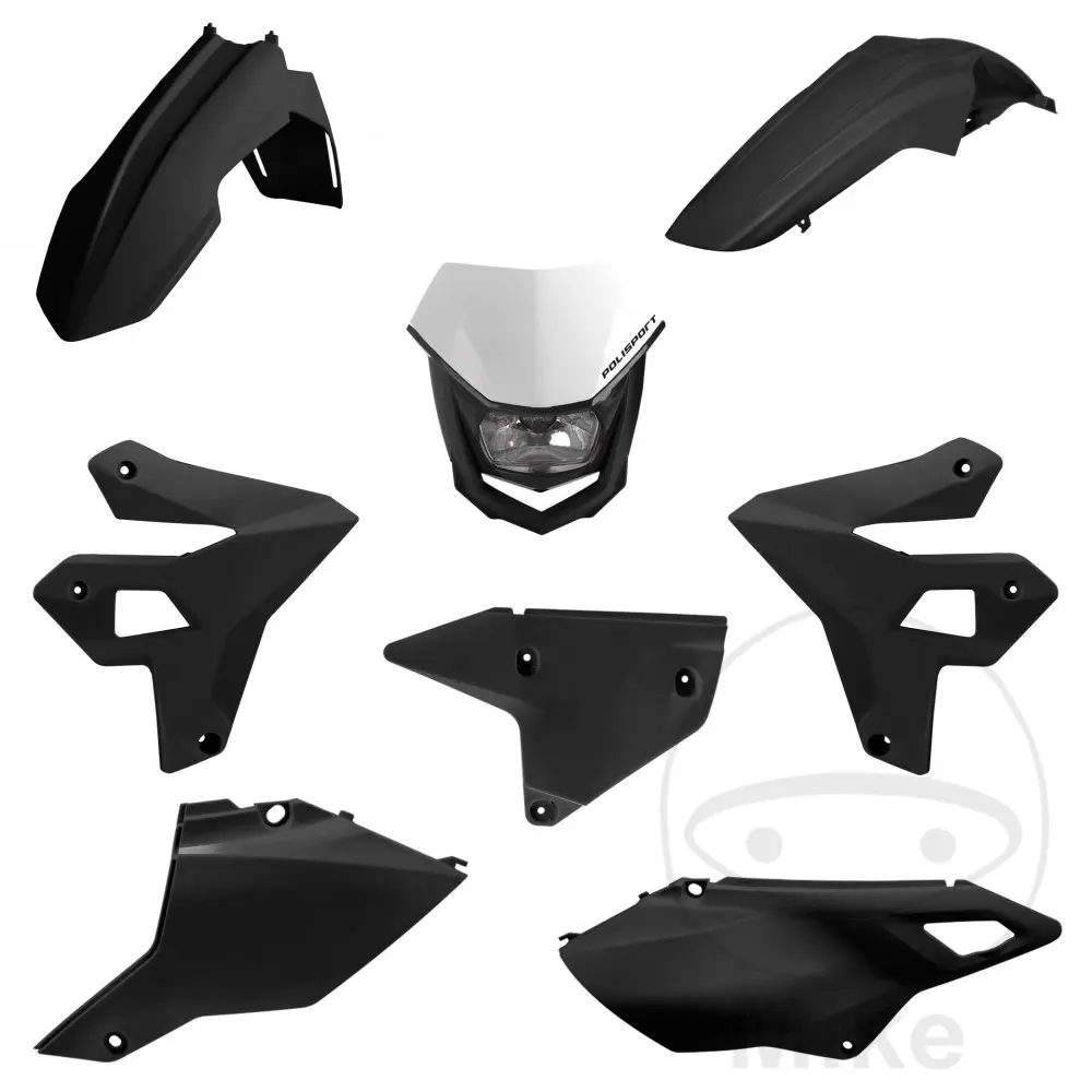 Kit completo preto Polisport