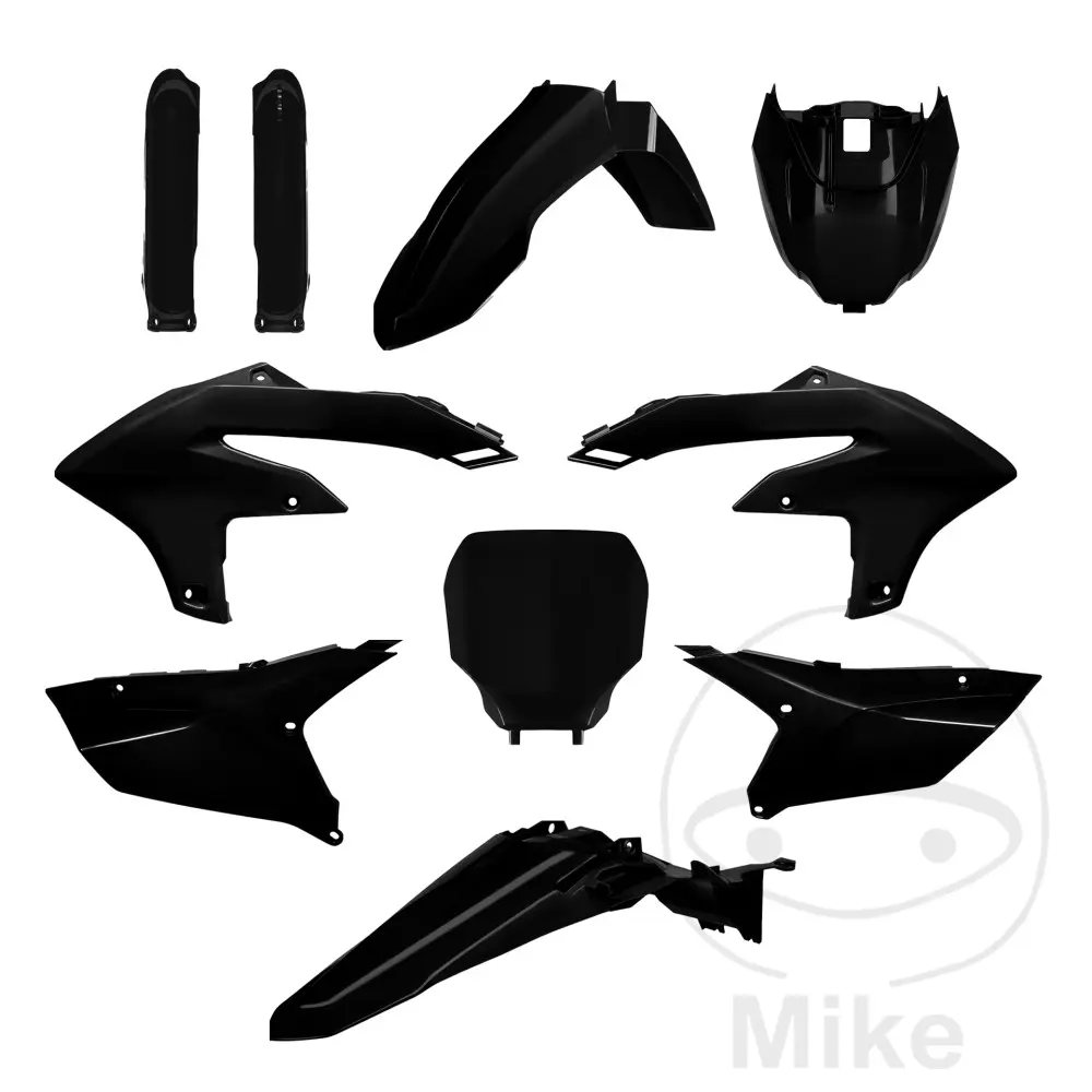 Complete Black Plastic Kit Polisport
