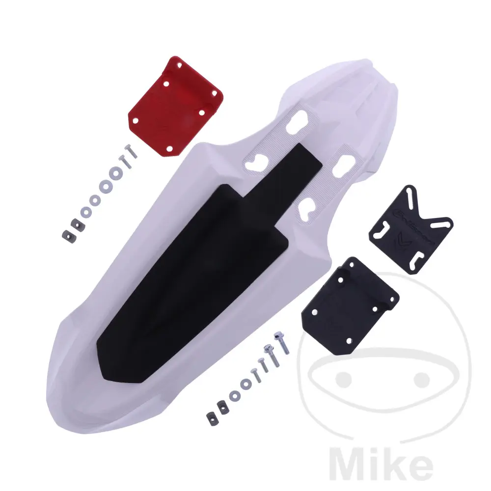 Garde-boue avant Polisport supermotard SM line UFX fender blanc