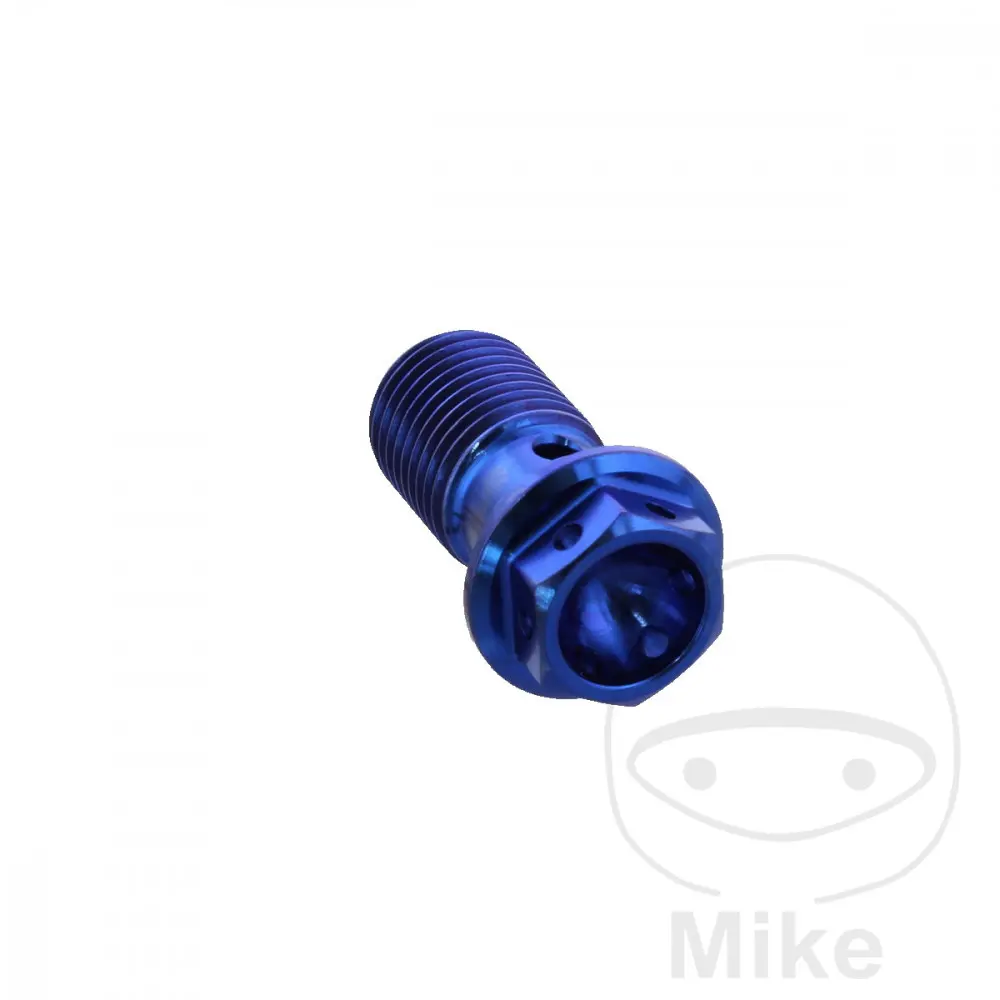 Einfache Banjo-Schraube M10 x 1.00 Titan Racing Blau JMP