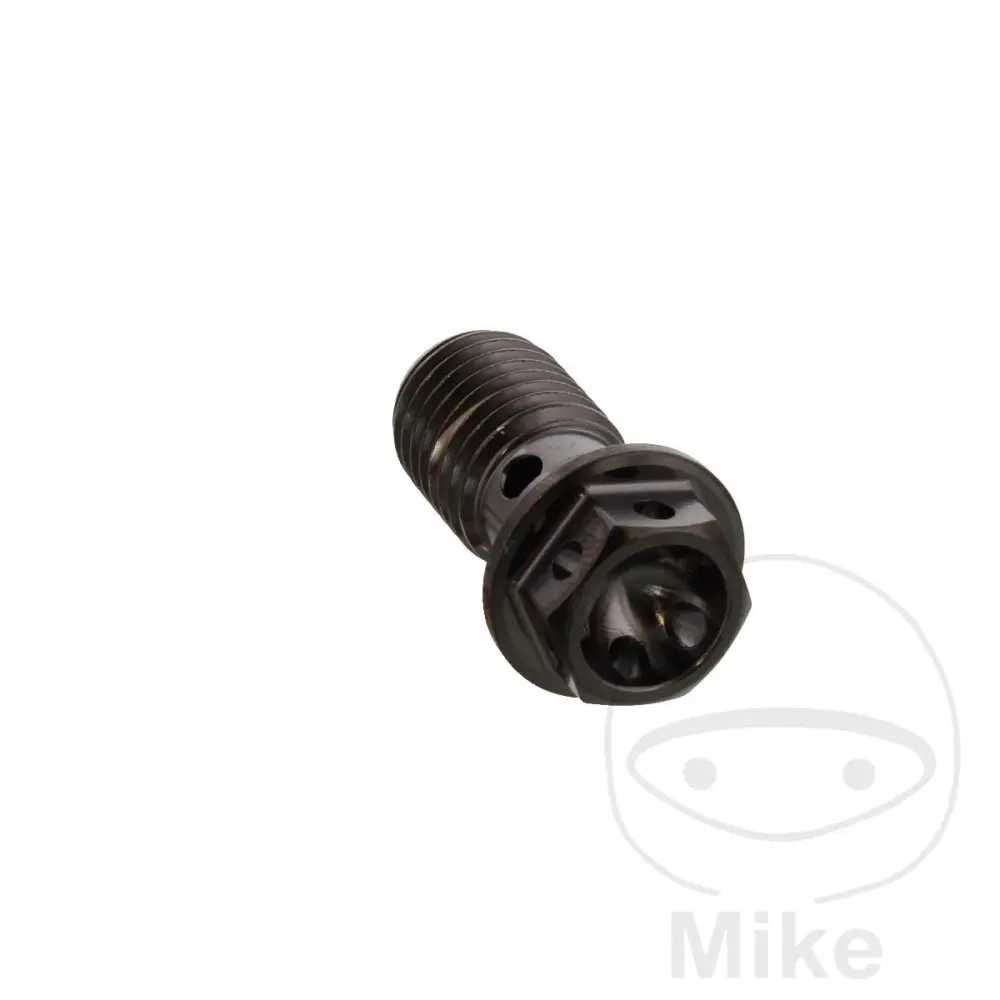 Einfacher Banjo-Schraubenbolzen M10 x 1.25 Titan Racing Schwarz JMP