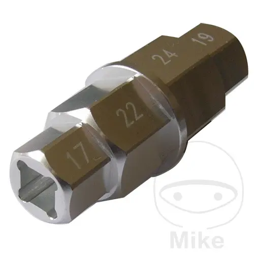 Axle Socket 70 mm JMP SW17/19/22/24 mm Alu