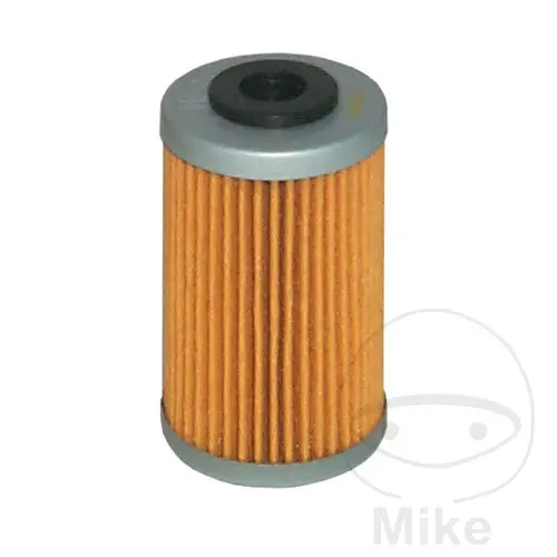 Filtre à huile Hiflofiltro HF655 adaptable KTM 250 EXC 2000+2012, 450 EXC 2012+2014, 450 SMR 2013+, 650 Supermoto 2007+, Husqvarna 450 FC 2016+, 450 FE 2014+ (41x69mm)