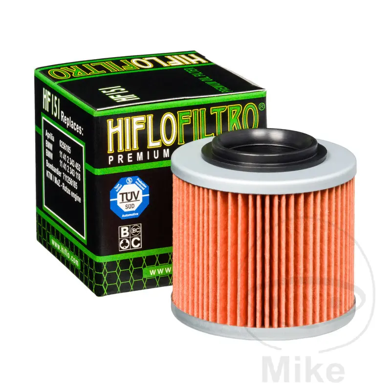 Filtre a huile moto adaptable BMW 650 f 2002+, 650 g x challenge 2006+ - aprilia 600 pegaso 1985+1993, 650 PEGASO1993+2004 (56X53MM) -Hiflofiltro HF151