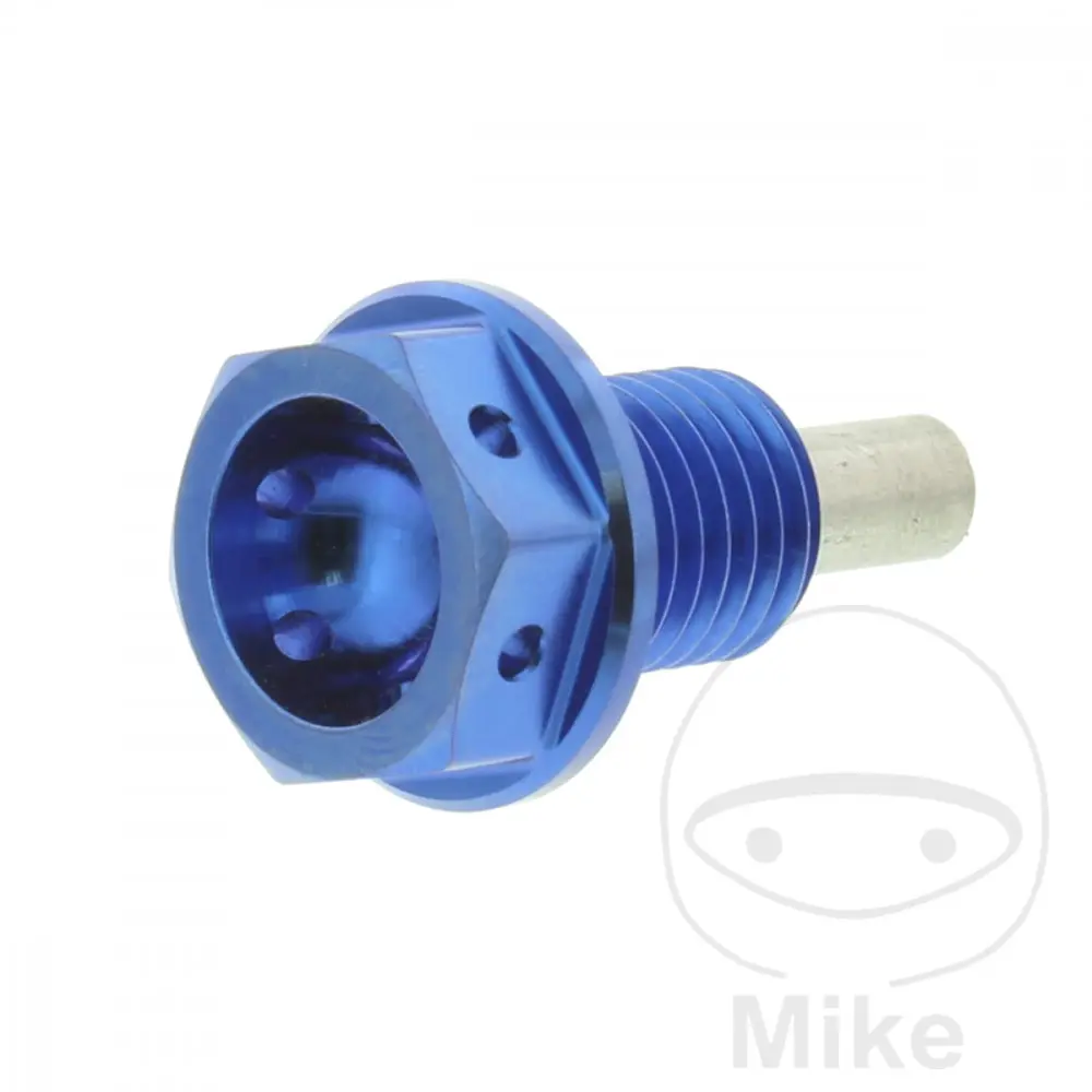 Magnetischer Ölablassstopfen JM M12 X 1.50 mm 15 mm Titan Blau