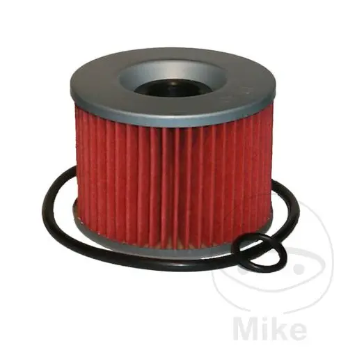 Filtre à huile Hiflofiltro HF401 adaptable Kawasaki Z 650/750/900 Ninja - Triumph 900 Daytona/1200 Trophy - Yamaha 1000 FJ/1300 XJR - Honda 1200 Gold Wing (76x56mm)