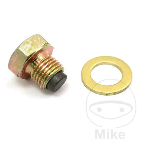 Bouchon de vidange d'huile magnétique JMP M12 x 1.25 avec bague d'étanchéité